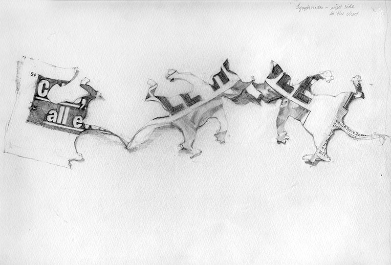 paper cats drawing